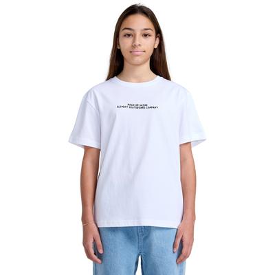 Shirttop ELEMENT "Rain Or Shine", Kinder, Gr. 16(165-172cm), weiß (optic weiß), [Hauptstoff] 100% Baumwolle, Tops Image