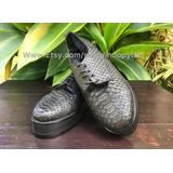 Python-Schuhe, schwarze Schuhe, schwarze Sneakers, Python-Sneaker, Schlangenleder-Schuhe, Schlangenleder-Sneaker, Lederschuhe, Leder-Sneaker, unisex