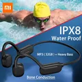 Xiaomi Mijia Auricolari a conduzione ossea Wireless Bluetooth IPX8 Cuffie da nuoto impermeabili Lettore MP3 da 32 GB Cuffie con microfono Hifi