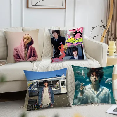Heißer Kpop Junge Kissen Fall Sofa Wohnzimmer Kopfteil Schlafzimmer Rückenlehne Kissen Quadratischen Image