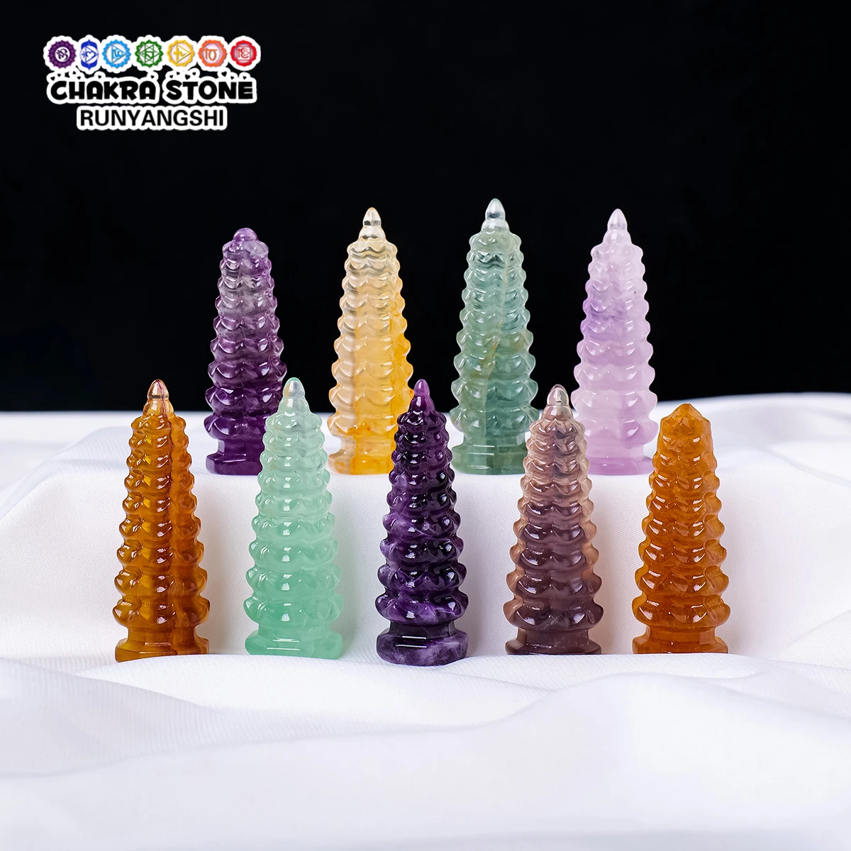 1pc natürliche Kristall Wen chang Turm Kristall pagode des kulturellen Wohlstands Student Geschenk Büro Schulzimmer Studie Haushalts bedarf Image