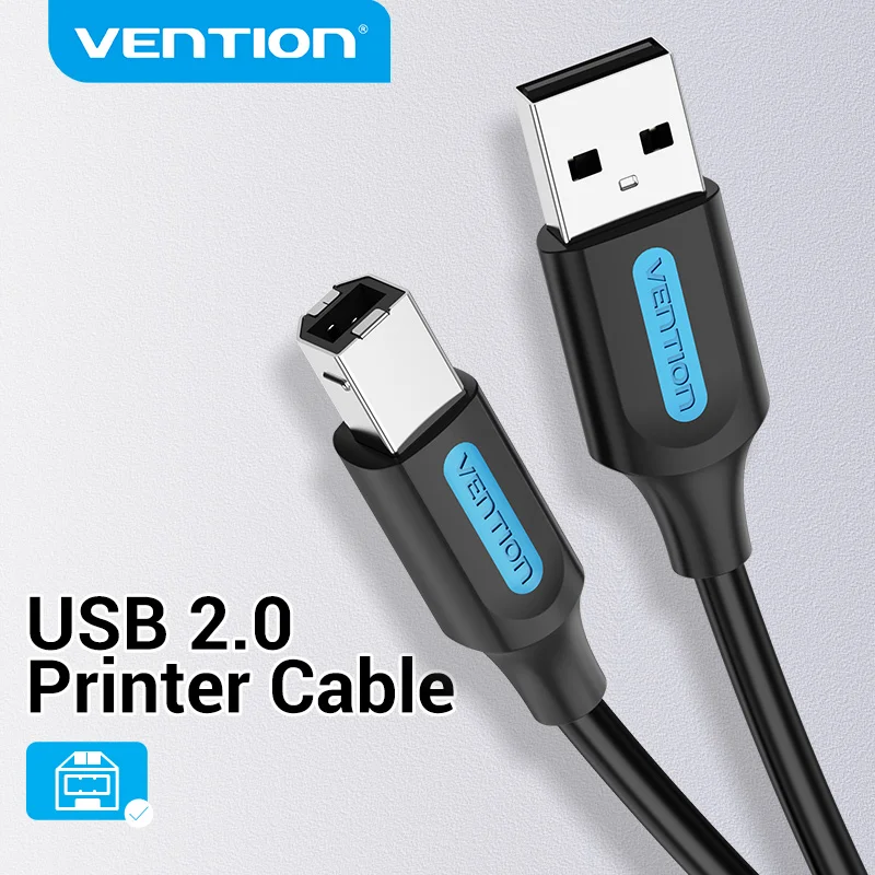 Vention USB-Druckerkabel, 3 m, 10 m, USB 3.0 2.0, Typ A-Stecker auf B-Stecker, Kabel für Canon Epson HP ZJiang Etikettendrucker, DAC, USB-Drucker Image
