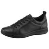 Sneaker ARA "ROMA", Damen, Gr. 4, schwarz, Glattleder, unifarben, sportlich, Schuhe Sneaker, Freizeitschuh, Halbschuh, Schnürschuh mit High Soft Fußbett, G-Weite