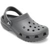 Clog CROCS "Classic K", Kinder, Gr. 32, grau (dunkelgrau), Croslite, unifarben, klassisch, Schuhe, Sommerschuh, Hausschuh, Badeschuh mit schwenkbarem Fersenriemchen