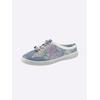 Slipper GEMINI, Damen, Gr. 38, bunt (jeansblau, bunt), Glattleder, sportlich, Schuhe