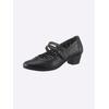 Pumps JANA, Damen, Gr. 39, schwarz, Lederimitat, feminin, Schuhe Spangenpumps