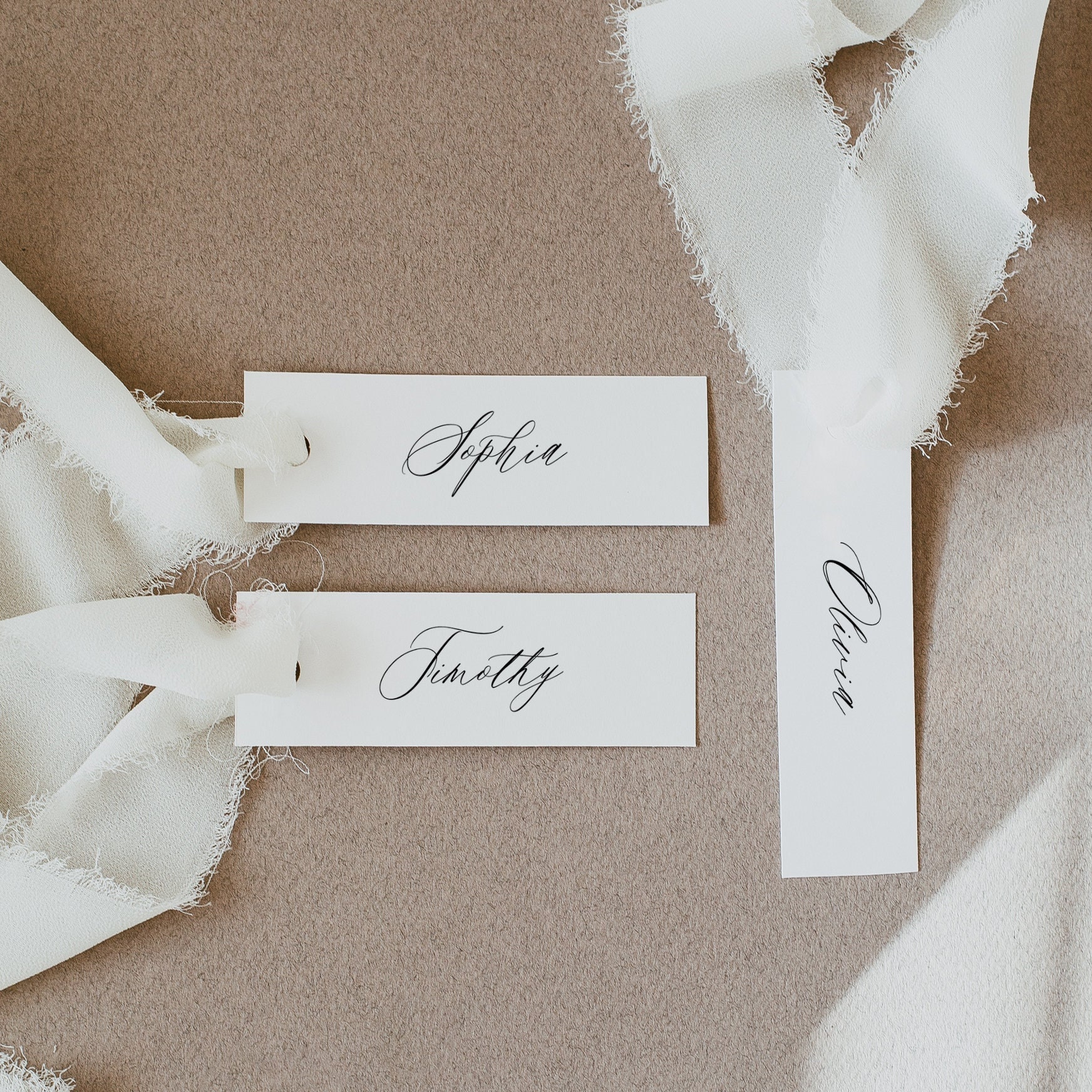 Modello di etichetta con nome semplice, etichetta con nome minimale, segnaposto per matrimonio sottile, segnaposto sottile, etichetta con nome stampab