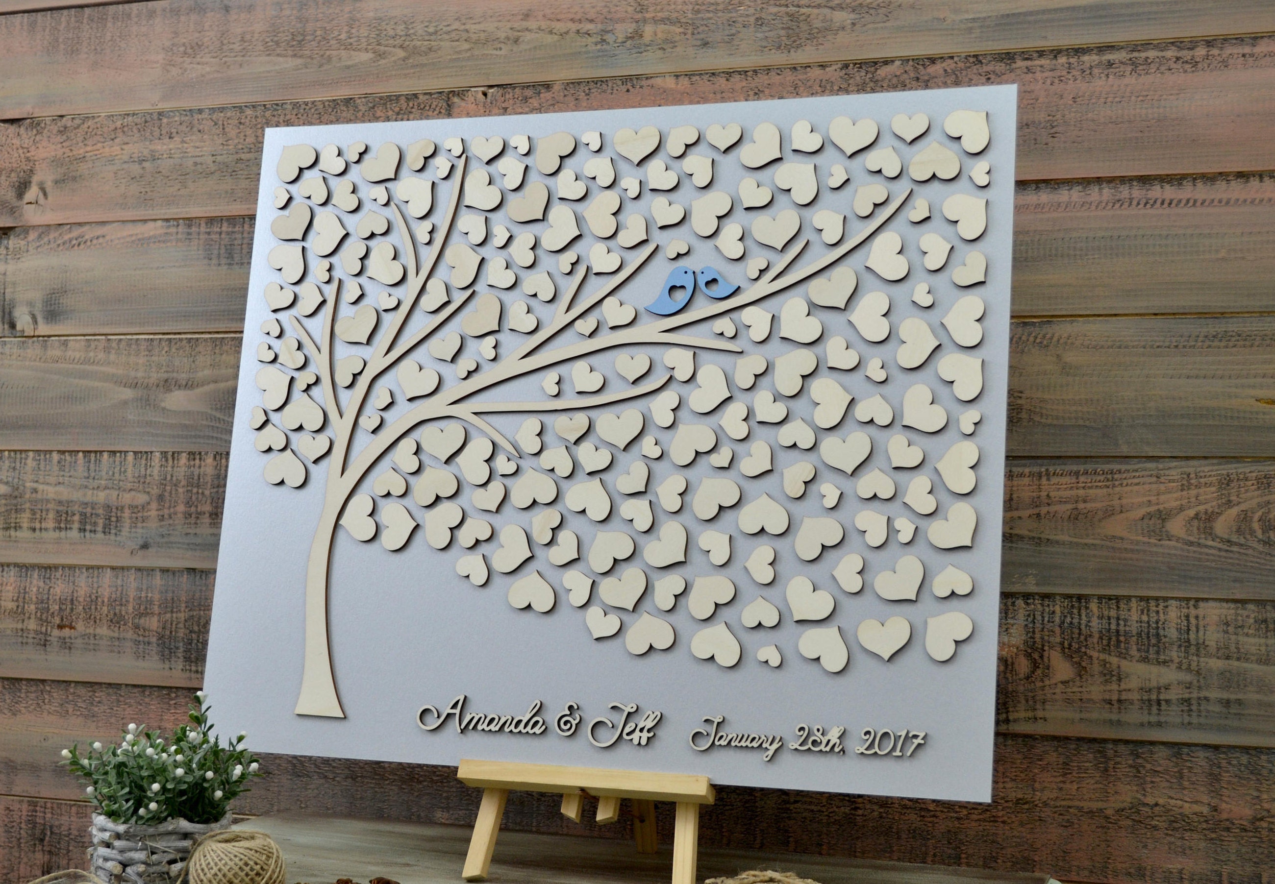 Libro degli ospiti personalizzato, libro degli ospiti 3D, libro degli ospiti unico, libro degli ospiti in argento, alternativa al libro degli ospiti p