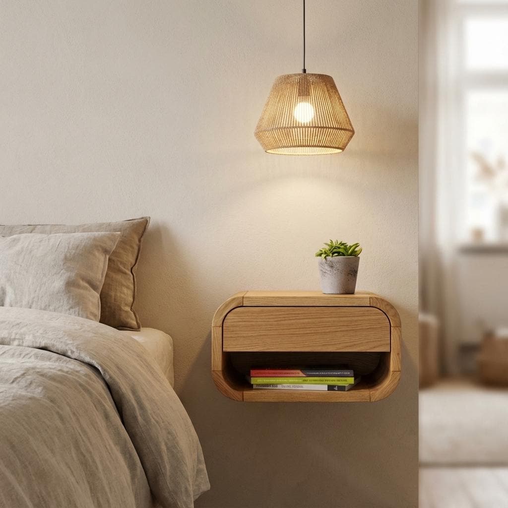 Comodino sospeso, comodino, comodino, comodino sospeso, comodino sospeso, mensola sospesa con cassetto, mobiletto