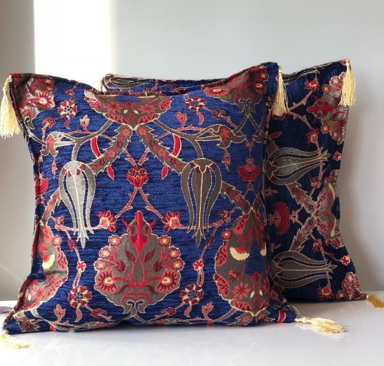 2x set di due cuscini turchi anatolici, set di cuscini etnici, set di due cuscini turchi, set di due cuscini unici, Kilim