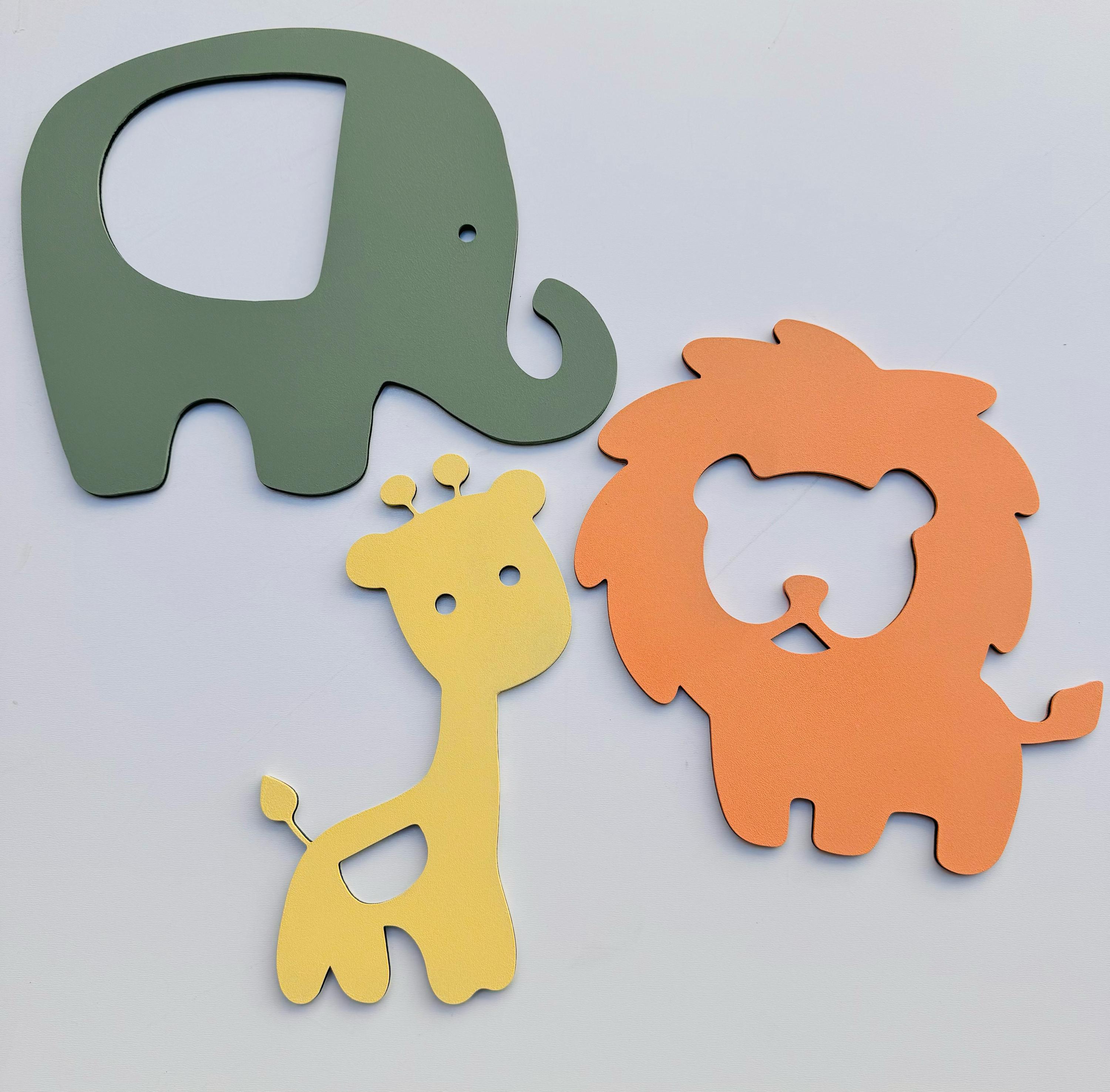 Decorazioni per la cameretta dei bambini, decorazioni murali per la cameretta dei bambini, baby shower safari, decorazioni per la cameretta dei bambin