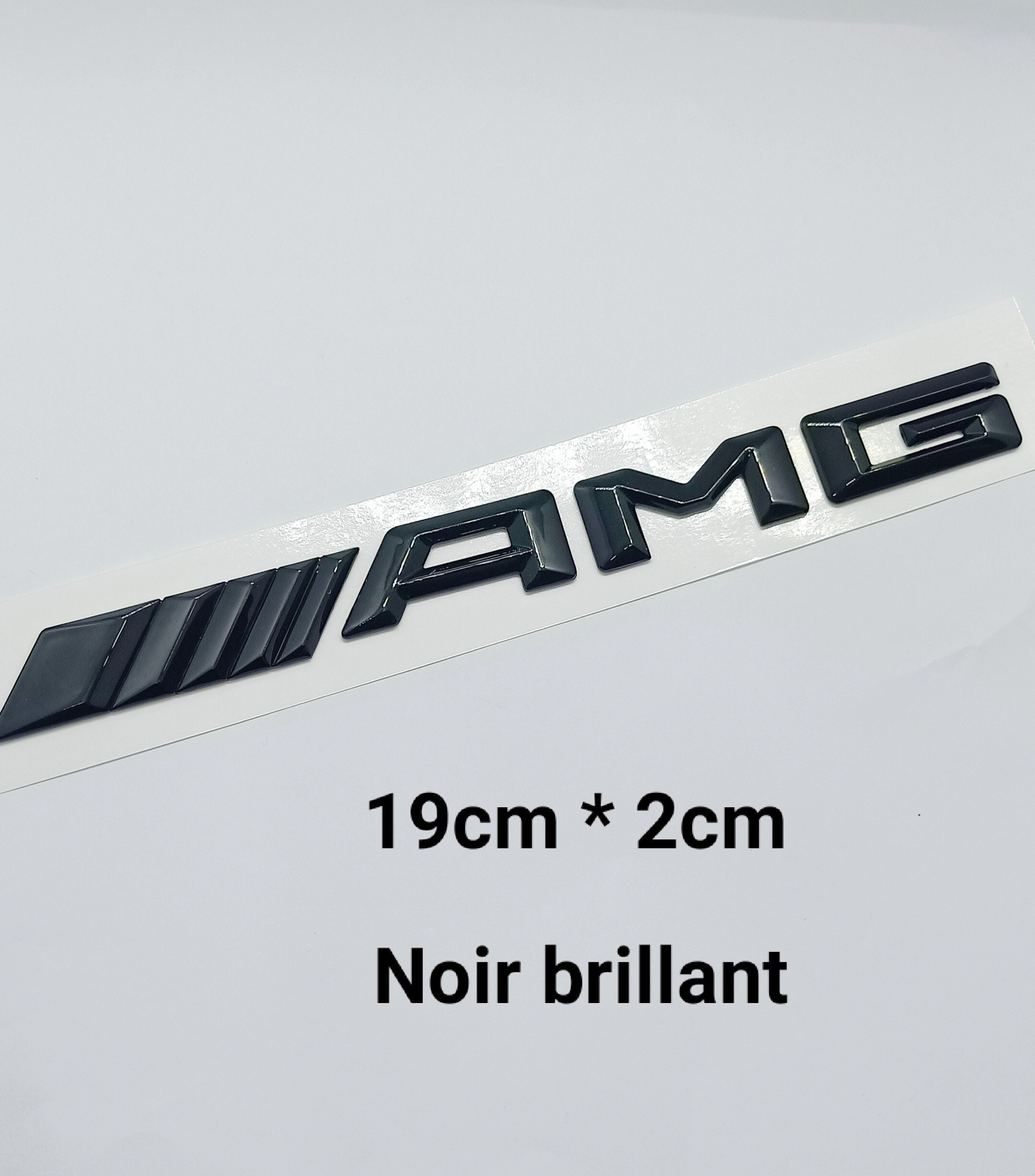 Logo emblema AMG nero lucido 3D