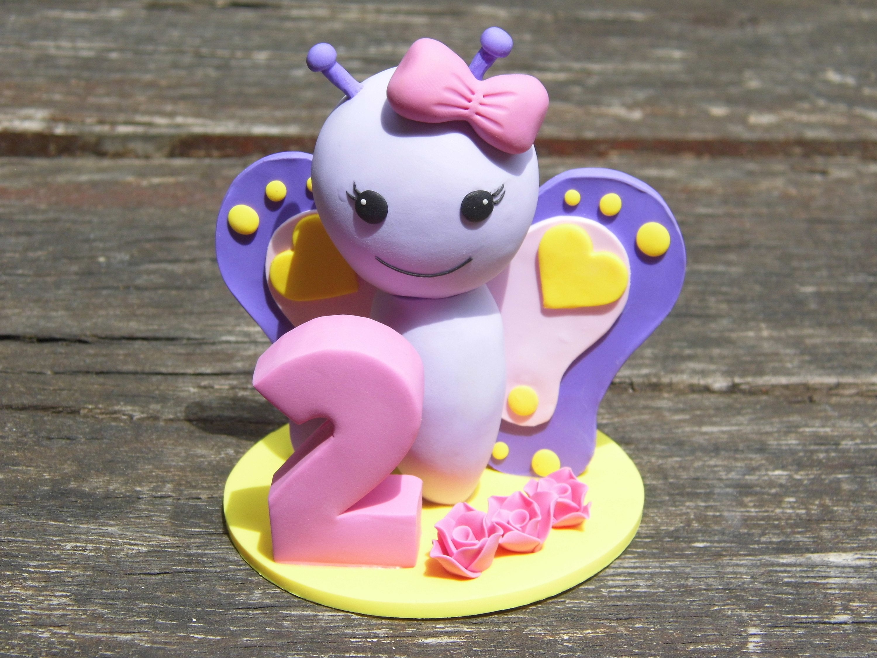 Decorazione per torta di compleanno a forma di farfalla, decorazione per torta personalizzata, statuetta per torta a forma di farfalla, decorazione pe
