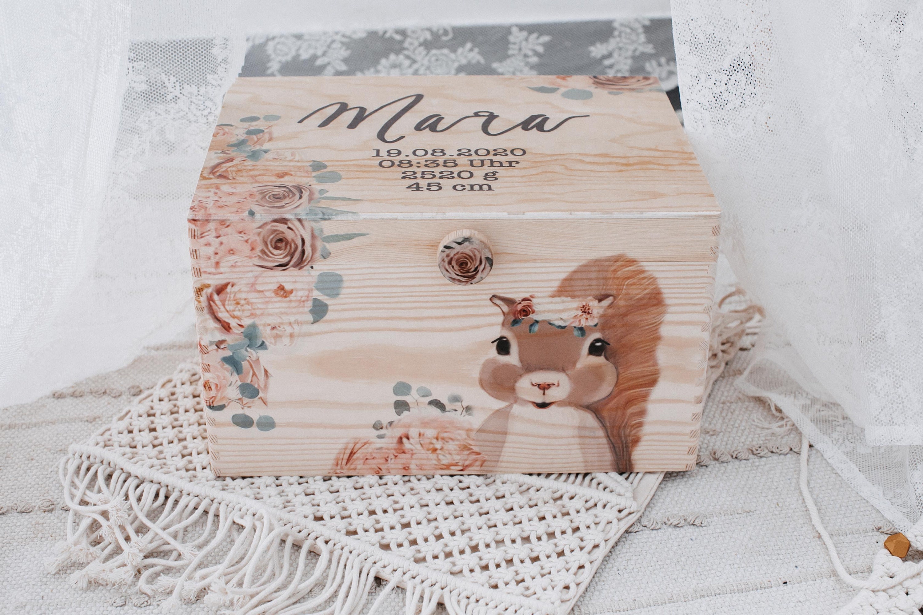 Scatola dei ricordi del bambino, scatola dei ricordi del bambino, regalo per bambino, scatola dei ricordi del bambino animali della foresta, scatola d