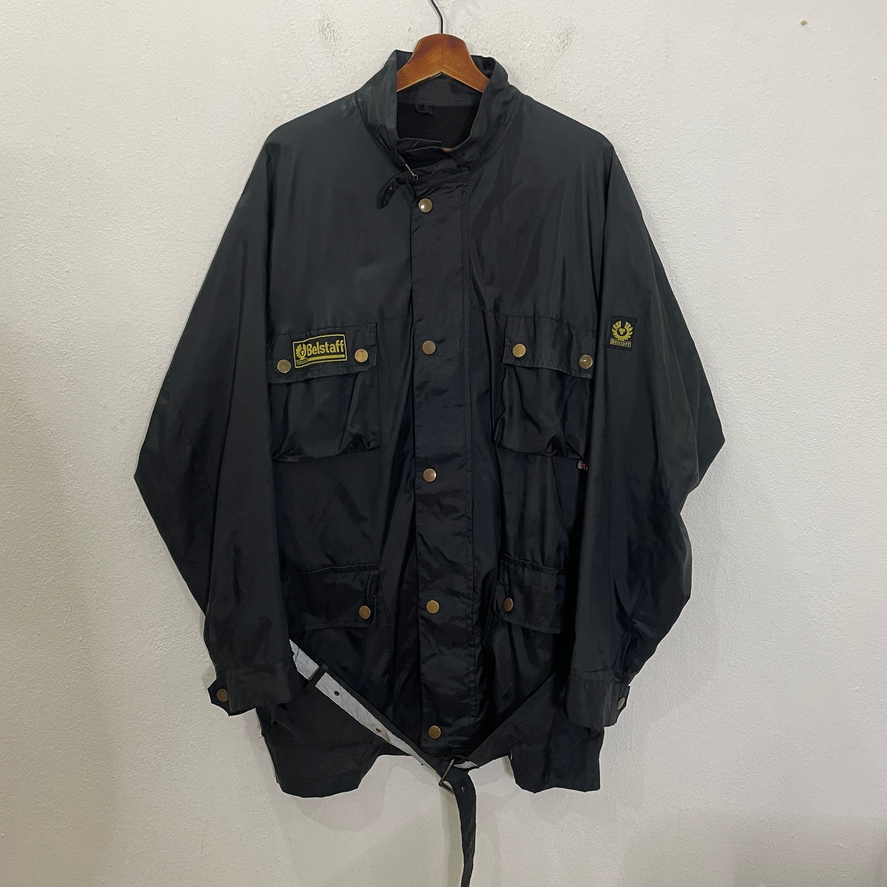 Giacca vintage Belstaff Giacca vintage Belstaff con piccolo logo Giacca tattica vintage Belstaff con piccolo logo Taglia L