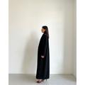 CAPPOTTO LUNGO NERO Cappotto comodo, cappotto primaverile caldo in lana da donna, cappotto casual da donna a maniche lunghe fatto a mano, cappotto min