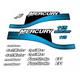 Set di adesivi per decalcomanie fuoribordo Mercury 115 FS EFI Optimax Saltwater 1999-2004