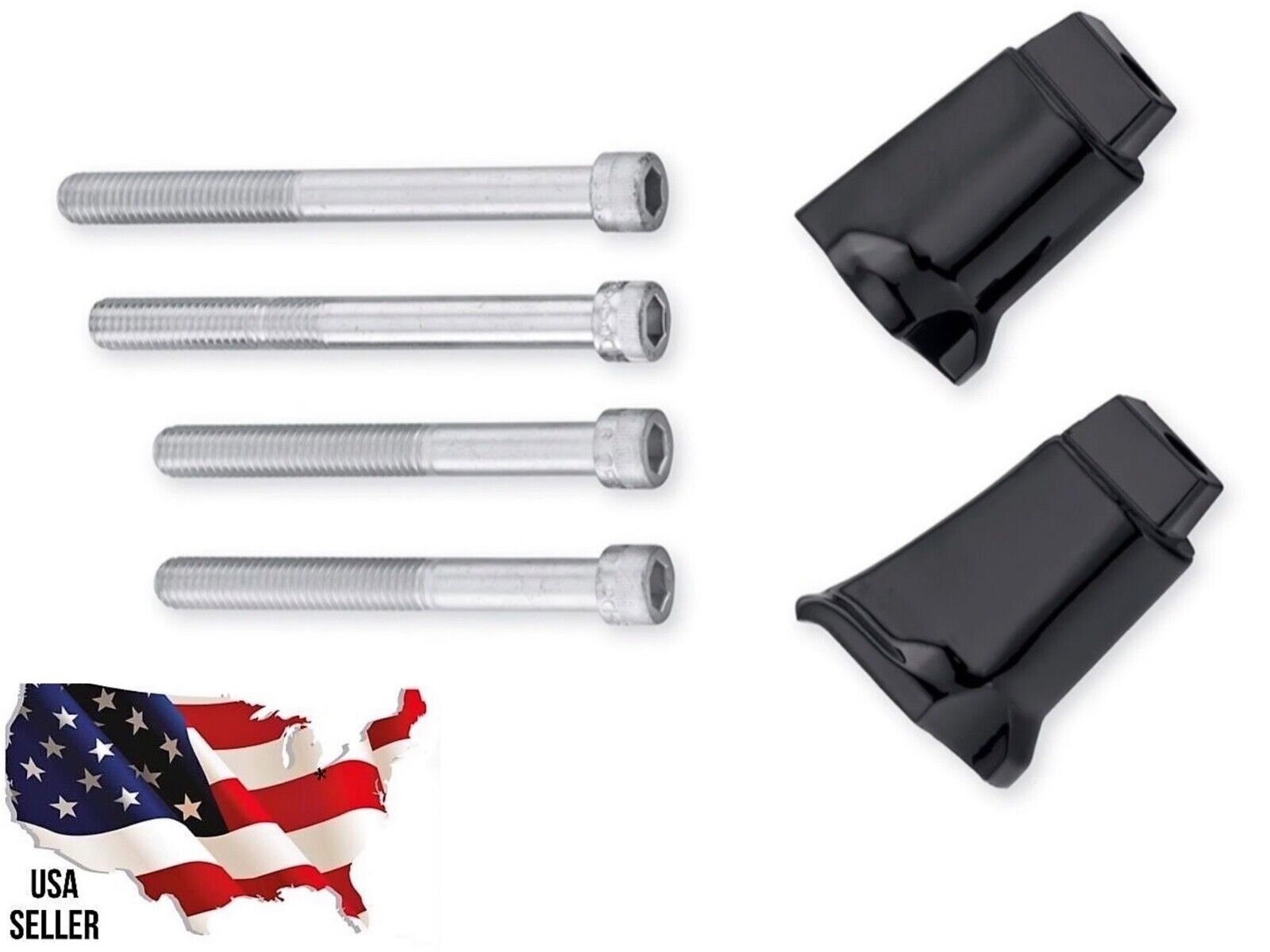 Staffe pedane passeggero nere Harley 2018-2024 Deluxe Heritage Classic FLHC Sport Glide 50501118