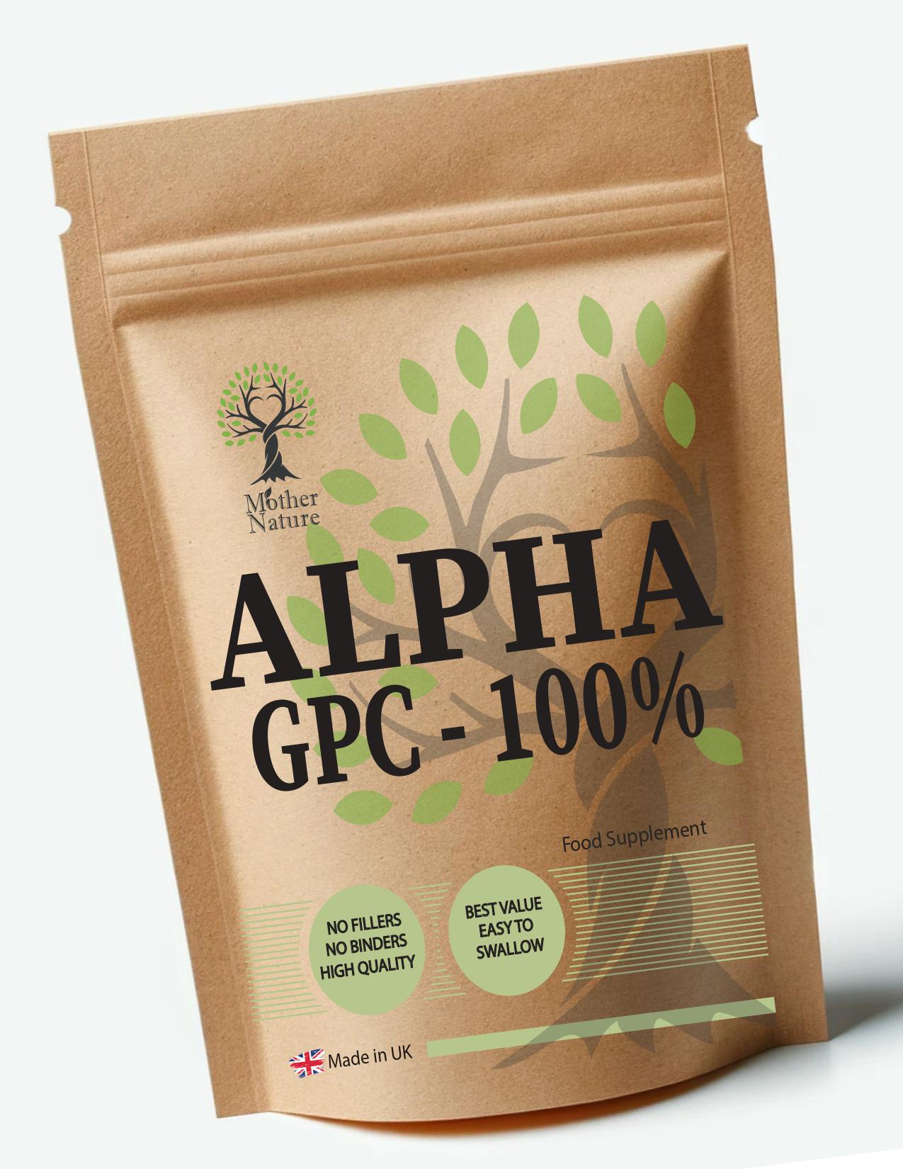 Capsule di Alpha GPC 500 mg: integratore vegano a base vegetale