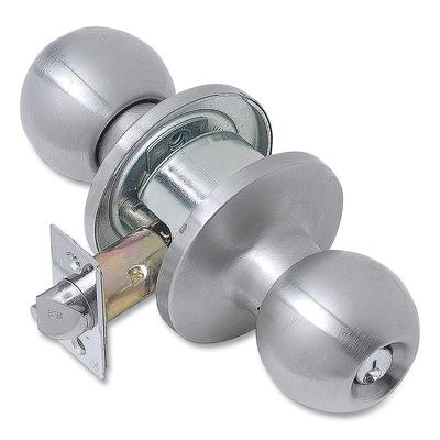 Tell® CL101705 Light Duty Commercial Storeroom Knob Lockset, Stainless Steel Finish