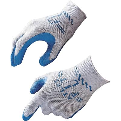 Best Manufacturers 30009BX Safety Gloves, Natural Rubber, Large, 12/BX, Blue/Gray - Box of 2