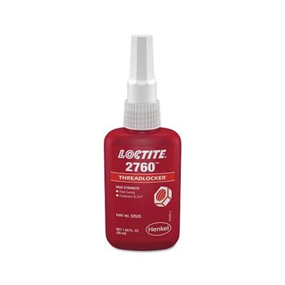 Loctite 2760 Threadlocker, Primerless High Strength, 50 mL, Red (442-303440)