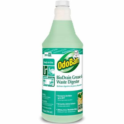 OdoBan® 928062Q12 Biodrain Grease/Waste Digester, 32oz., Green