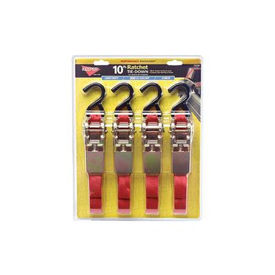 Keeper Ratchet Tie-Down Strap, S-Hooks, 1 in W, 8 ft L, 1,200 lb Capacity (130-03508-V)
