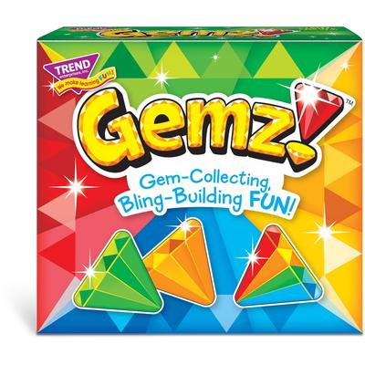 Trend Enterprises T20001 Gemz! Three Corner Card Game - 2 to 4 Players