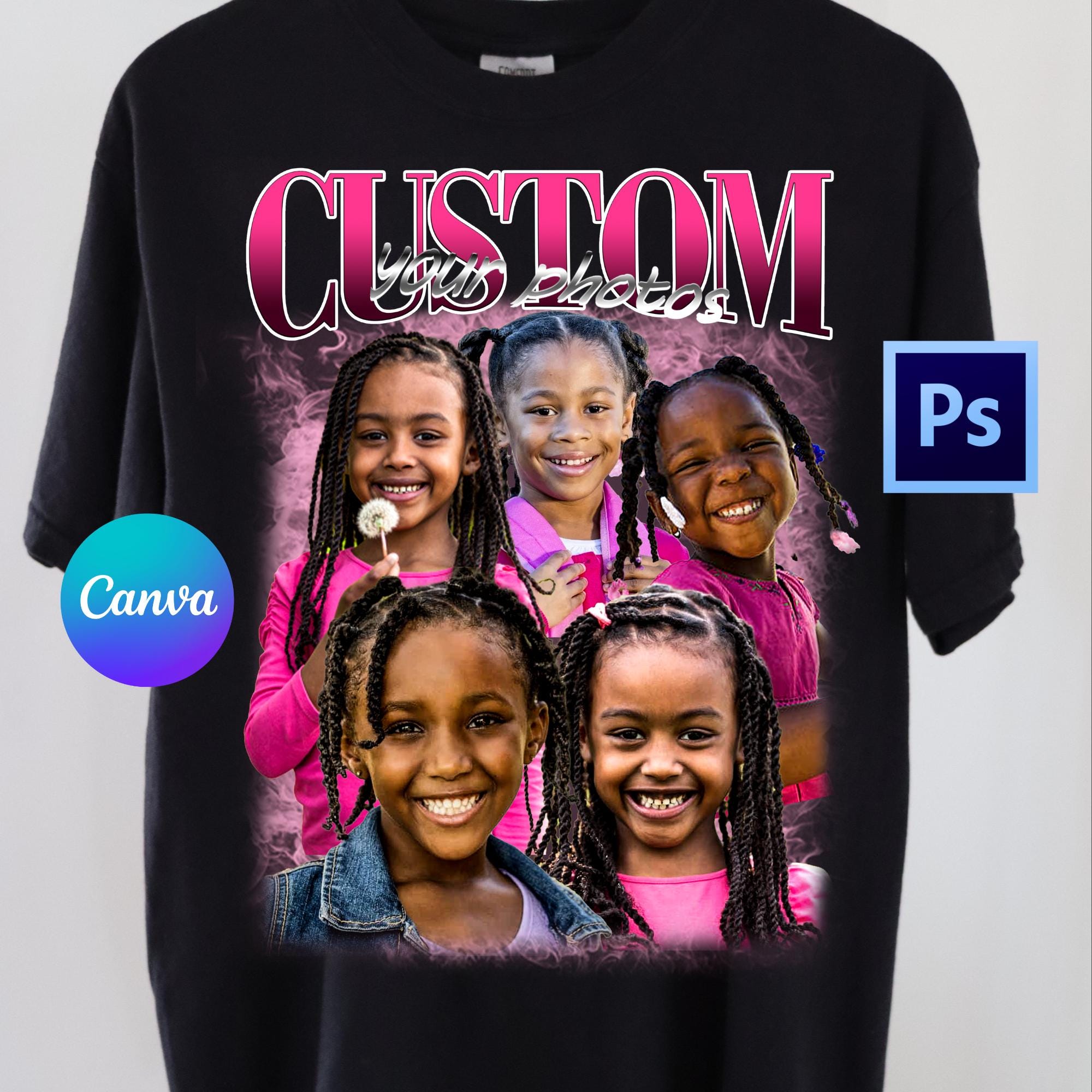 Modelli Canva modificabili Bootleg / Modello per maglietta Bootleg Canva / Modello per maglietta rap personalizzata / Modello Bootleg Psd / Modello Bo