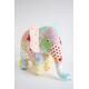 Modello di cucito per elefante, modello di elefante, download immediato, animale di peluche, modello di giocattolo di peluche, elefante patchwork