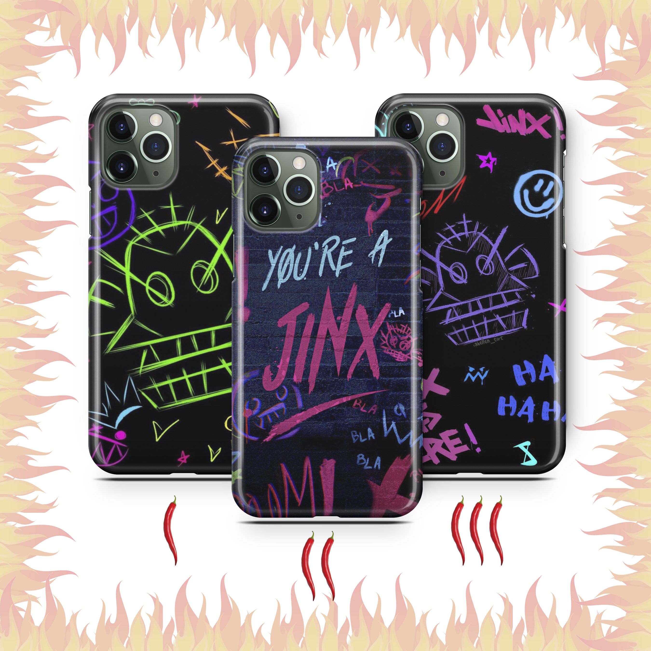 Custodia per telefono League of Legends K2 per Apple iPhone 11 12 13 14 15 16 e 17 Air PRO Plus Mini Max Jinx Videogioco Cartone animato Film LoL Arca
