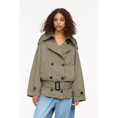 Short Belted Trench Coat