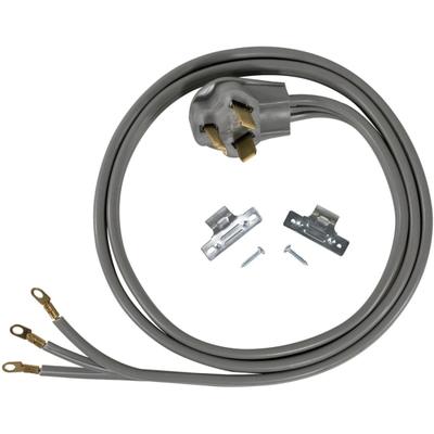 Certified Appliance Accessories 3-Wire Eyelet 30-Amp Dryer Cord - For Dryer - 250 V Ac / 30 A - 6 Ft Cord - 3-Wire / Right-Angle Plug