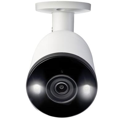 Lorex 4K Ultra Hd Analog Indoor/outdoor Add-On Ip Bullet Security Camera With Smart Deterrence, White
