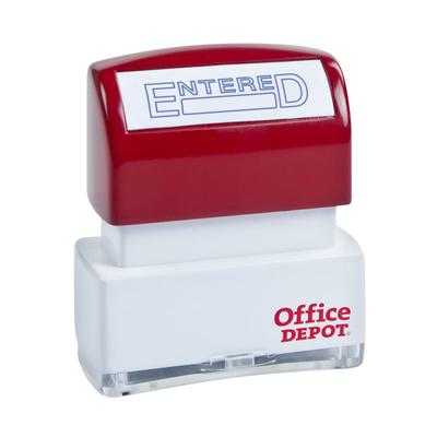Office Depot Brand Pre-Inked Message Stamp, 