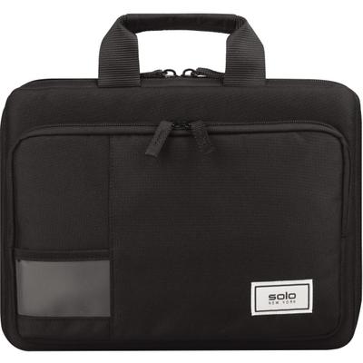 Solo New York Solo Carrying Case For 13.3" Chromebook, Notebook - Black - Drop Resistant, Bacterial Resistant, Water Resistant - Fabric Body - Handle - 1 Each
