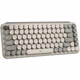 Logitech Pop Keys - Mist - Wireless Connectivity - Bluetooth - 8 Emoji, Menu Hot Key(S) - Chromeos - Notebook, Tablet, Mobile Phone - Pc, Mac - Mechanical Keyswitch