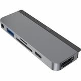 Targus Hyperdrive 6-In-1 Usb-C Hub For Ipad Pro/air, 4/10"h X 3-7/10"w X 1-3/10"d, Gray, Hd319B-Gray