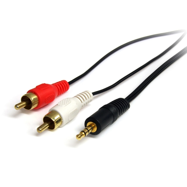 Startech.com - Stereo Audio Cable - Rca (M) - Mini-Phone Stereo 3.5 Mm (M) - 0.91 M - Connect Your Computer Or Audio Player To An Rca Audio Device - Mini Jack To Rca - 3.5Mm To Rca - Headphone Jack To Rca