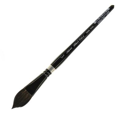 Silver Brush 3009S Black Velvet Series Paint Brush, 3/4", Oval Wash Bristle, Squirrel Hair/synthetic Filament, Multicolor