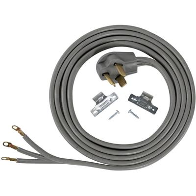Certified Appliance Accessories 3-Wire Eyelet 30-Amp Dryer Cord - For Dryer - 250 V Ac / 30 A - 10 Ft Cord - 3-Wire / Right-Angle Plug