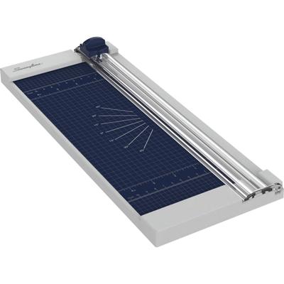 Swingline Classiccut 1208P Rotary Trimmer With Edgeglow, 2"h X 6-11/16"w X 15-3/4"d, Silver