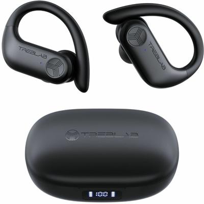 Treblab X3 Pro - True Wireless Earbuds With Earhooks - 145H Battery Life, Bluetooth 5.0, Ipx5 Waterproof Earbuds - Tws Bluetooth Headphones With Charging Case For Sport, Running, Workout - Black - Stereo - True Wireless - Bluetooth