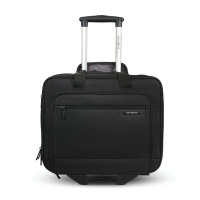 Samsonite Classic 2-Wheeled Polyester Business Case With 15.6" Laptop Pocket, 9-1/16"h X 16-9/16"w X 13-3/8"d, Black