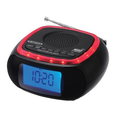 Jensen Digital Am/fm Weather Band Alarm Clock Radio, 1.97"h X 5.51"w X 5.51"d, Black
