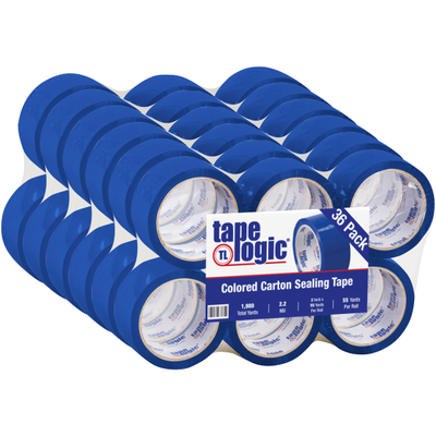 Tape Logic Carton Sealing Tape, 2" X 55 Yd., Blue, Case Of 36