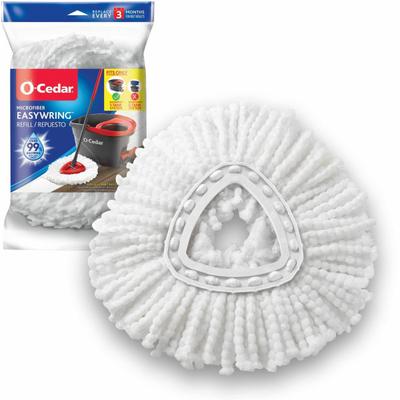 O-Cedar Easywring Spin Mop Refill - Microfiber - Multi - 1Each