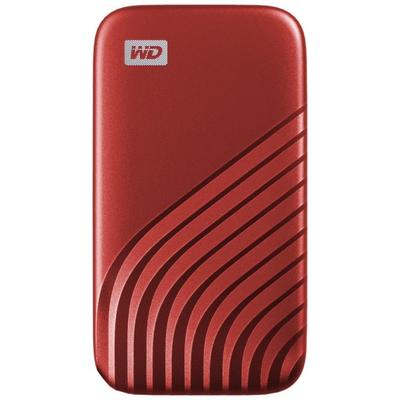 Western Digital Wd My Passport Ssd Wdbagf0010Brd - Ssd - Encrypted - 1 Tb - External (Portable) - Usb 3.2 Gen 2 (Usb-C Connector) - 256-Bit Aes - Red