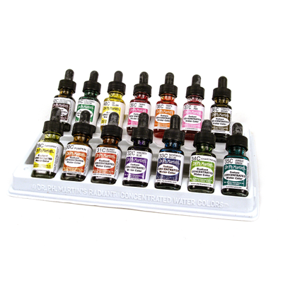 Dr. Ph. Martin's Radiant Concentrated Watercolor Set, Set C, 0.5 Oz